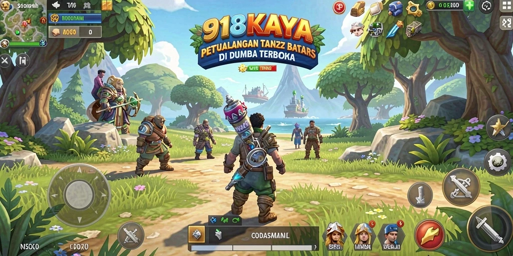 Tangkapan layar gameplay <strong>918KAYA</strong> di dunia terbuka yang luas.