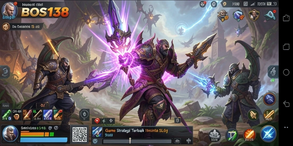 Tampilan gameplay <strong>BOS138</strong> dengan strategi yang menegangkan.