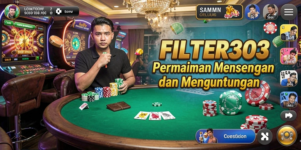 Tangkapan layar gameplay menunjukkan keseruan bermain Kasino di FILTER303.