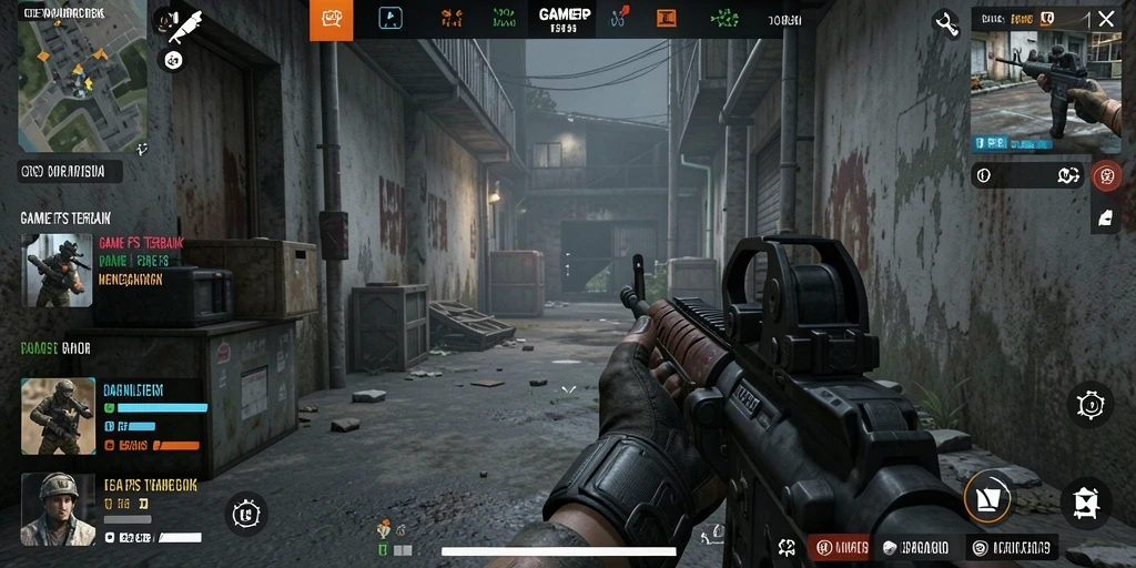 Tampilan intens dari pertempuran dalam GAMERP dengan grafis yang menawan.