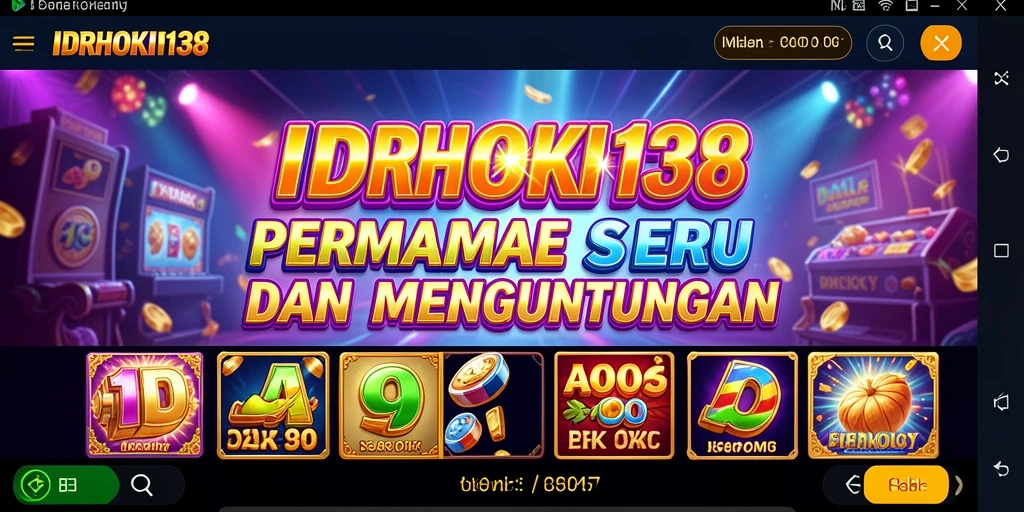 Screenshot IDRHOKI138 menampilkan momen intens dalam permainan Slot.