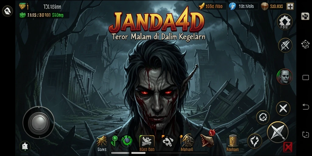 Tampilan gameplay menakutkan dengan suasana mencekam.