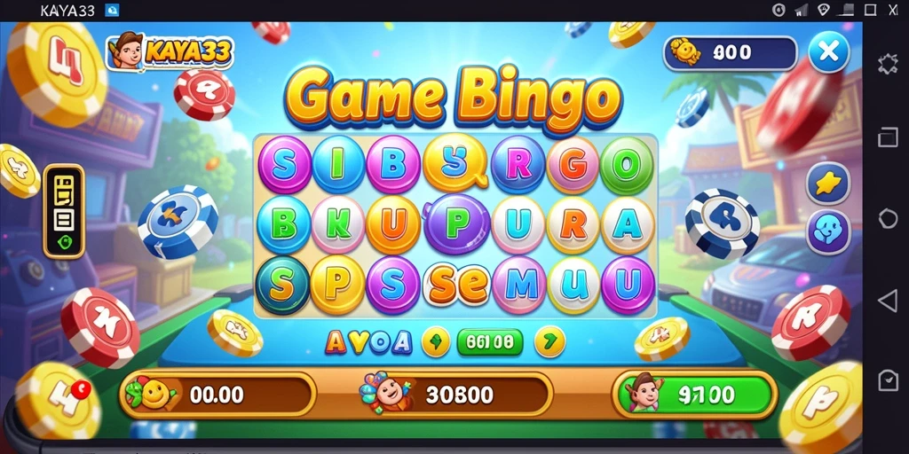 Screenshot gameplay KAYA33 menampilkan keseruan permainan Bingo.