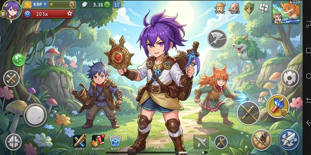 Tampilan gameplay KKRP yang memikat dan penuh aksi.