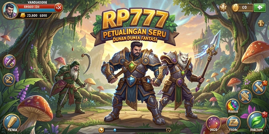 Gameplay seru RP777 dengan pertarungan dan petualangan epik.