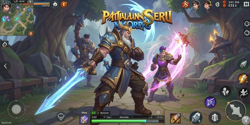 Tampilan gameplay VC5 yang menakjubkan dan penuh aksi di dunia MMORPG.