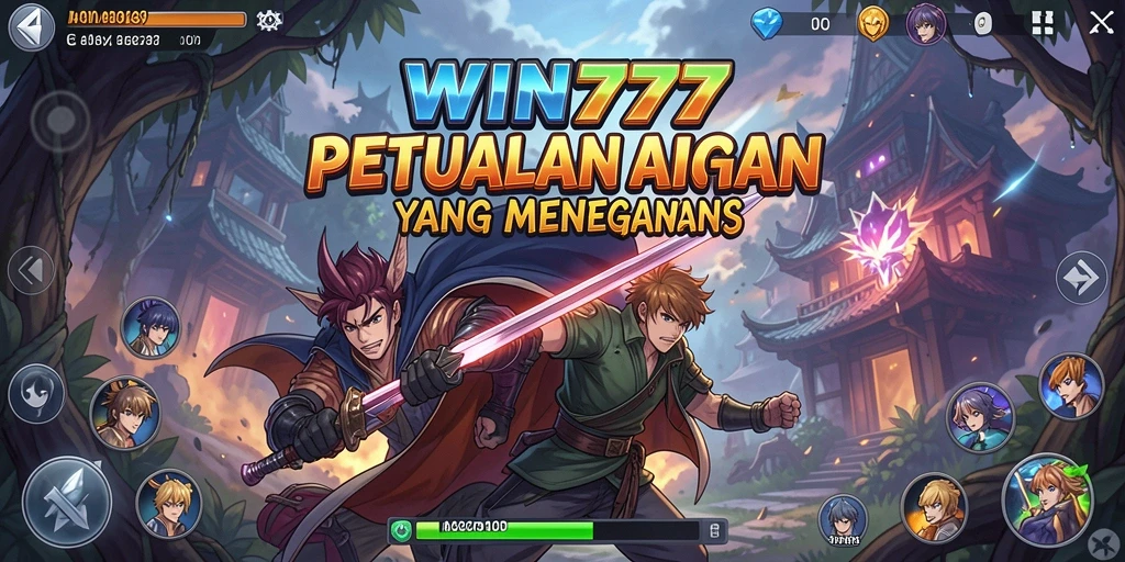 Tampilan gameplay WIN777 dengan karakter Anime yang dinamis dan menawan.